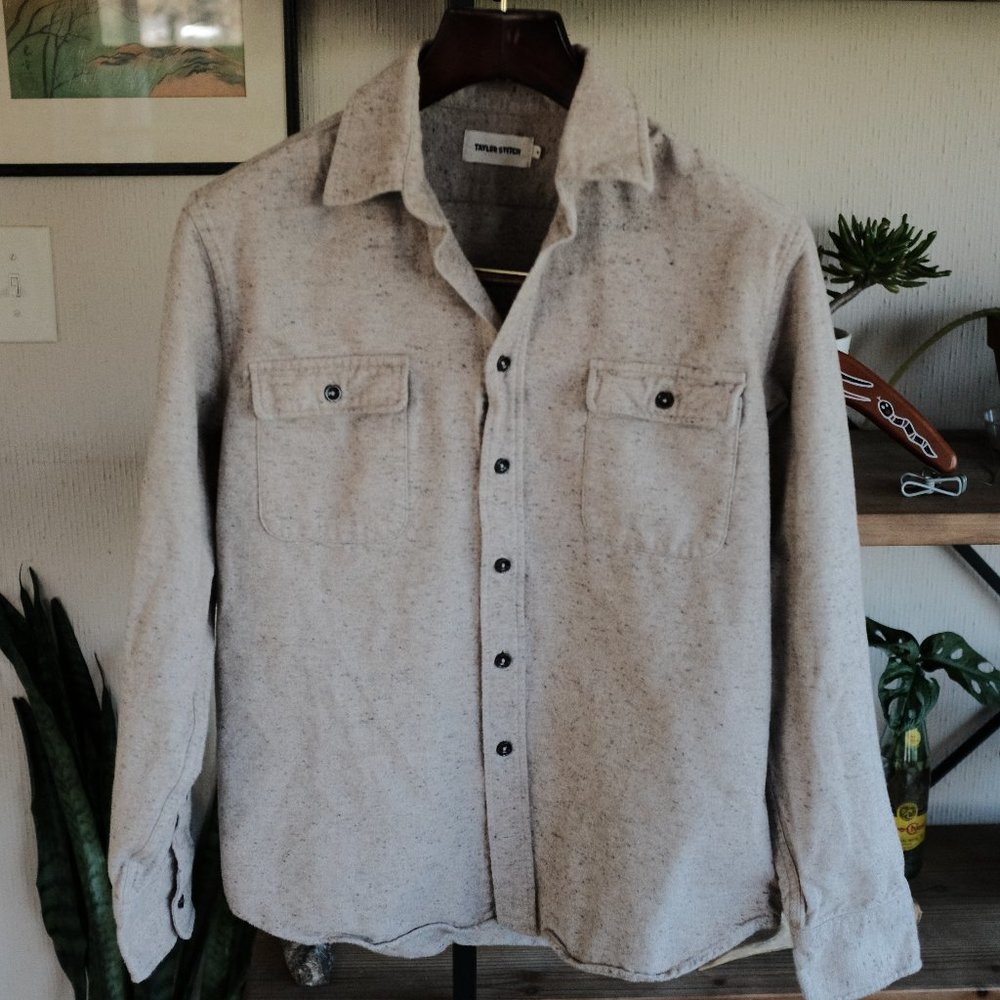 Taylor Stitch The Yosemite Shirt in Oat Donegal